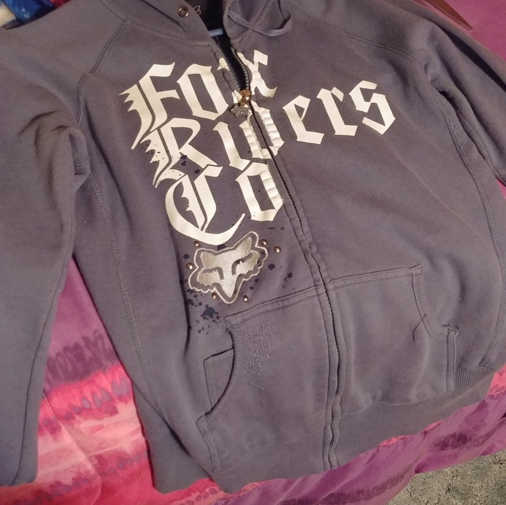 Fox Riders Light Blue Zip-Up Jacket